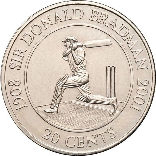 2001 Sir Donald Bradman 20C Circulated