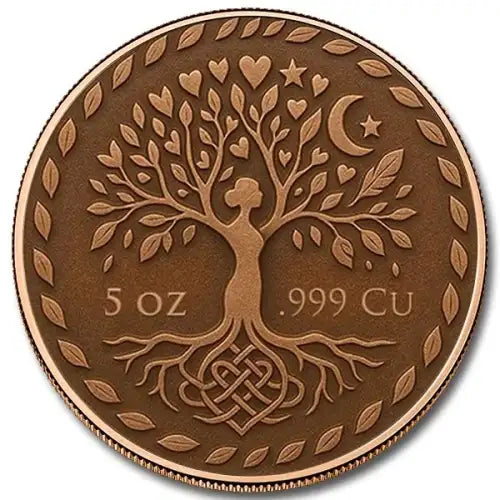 5oz Heart of Mother Nature Colorized .999 Copper Round in Capsule