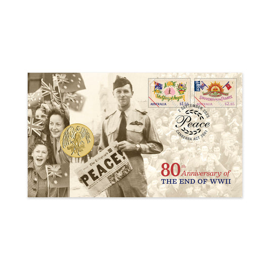 80th Anniversary WWII Postal Numismatic Cover (PNC)