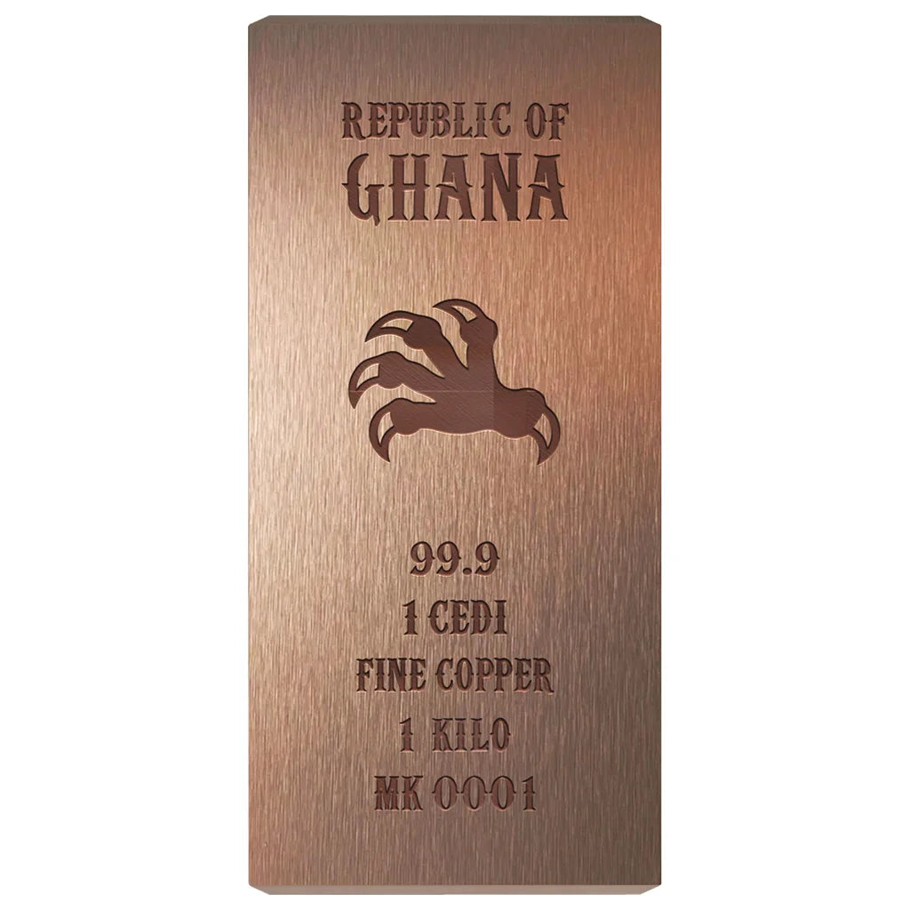PRE ORDER - 2026 Ghana Dragonise 1 Kilo Copper Coin Bar Blind Box with 12g Gold Chase
