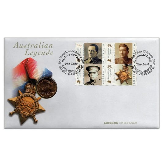 2000 Australian Legends The Last ANZACS pnc