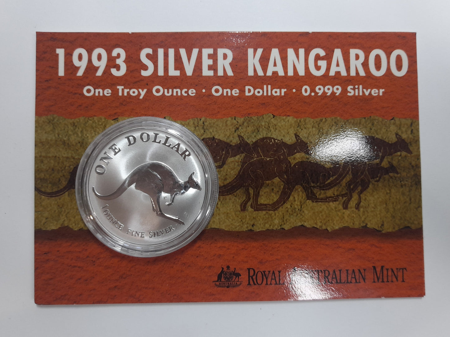 1993 Kangaroo 1oz Silver Uncirculated Coin