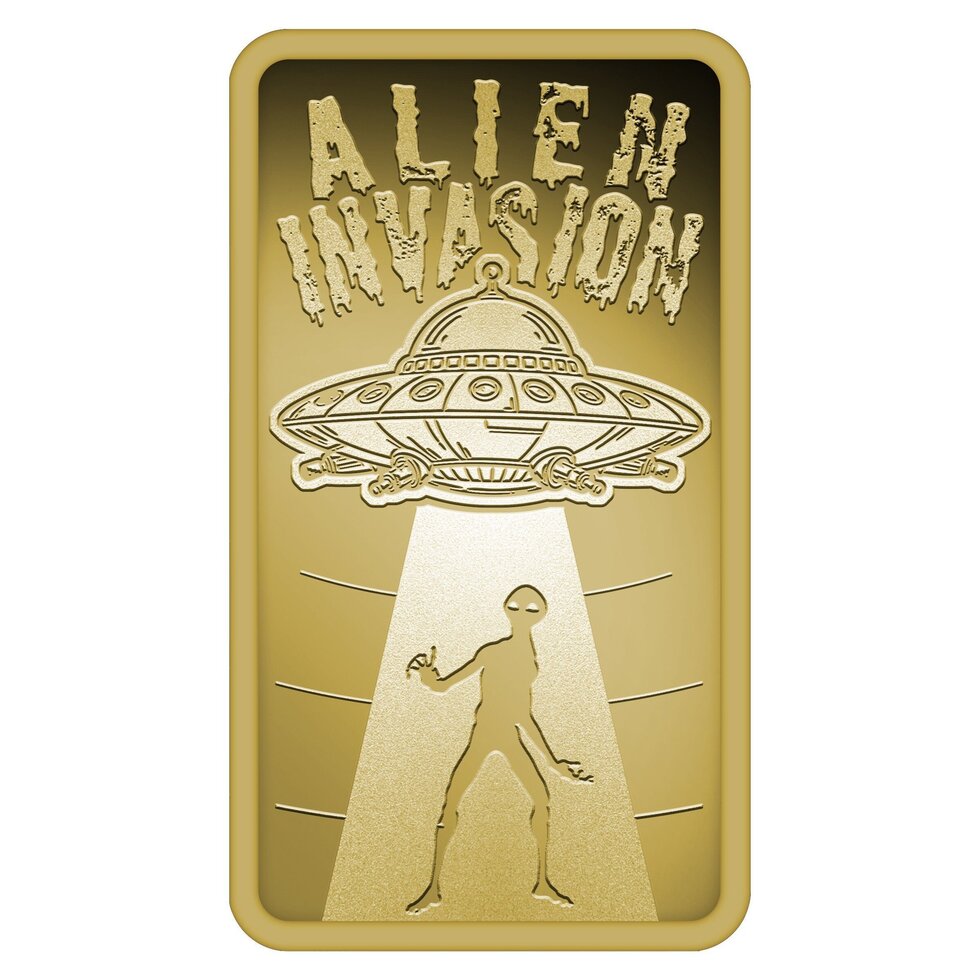 PRE ORDER - ALIEN INVASION 1/200 Oz Gold Coin 20$ Liberia 2026