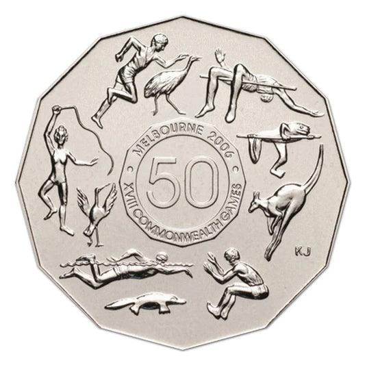 50c 2005 Commonwealth Games CIRCULATED