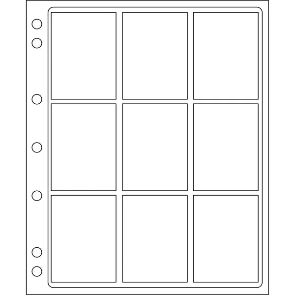ENCAP SLAB - 9x Graded Coins Slab Album Sheet (2pk) Lighthouse Album Sleeve for Slabbed Coins