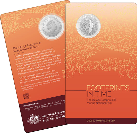 2021 20 cent Footprints in Time
