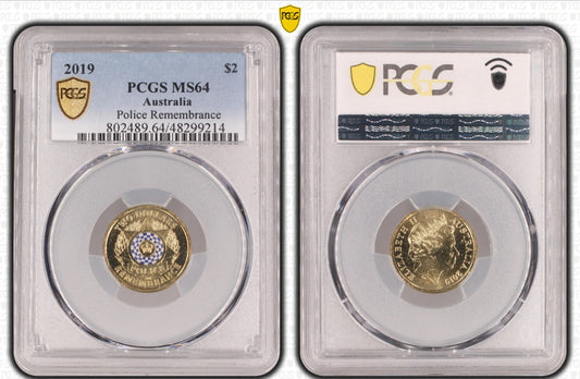 2019 PCGS MS64 POLICE