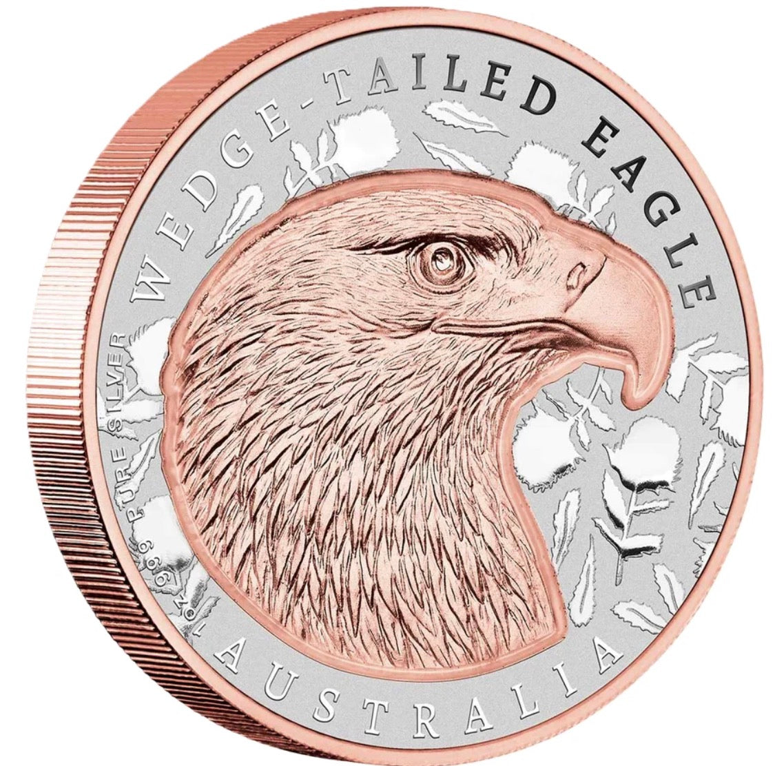 2026 Niue WedgeTailed Eagle Rose Gold Plated 1oz Silver Proof Coin