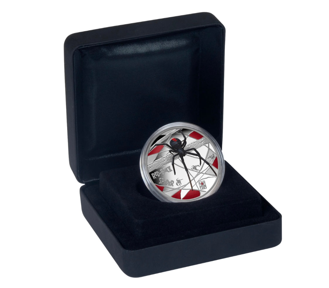 Deadly & Dangerous 2026 $1 Redback Spider 20th Anniversary Privy Mark 1oz Silver Proof Coin