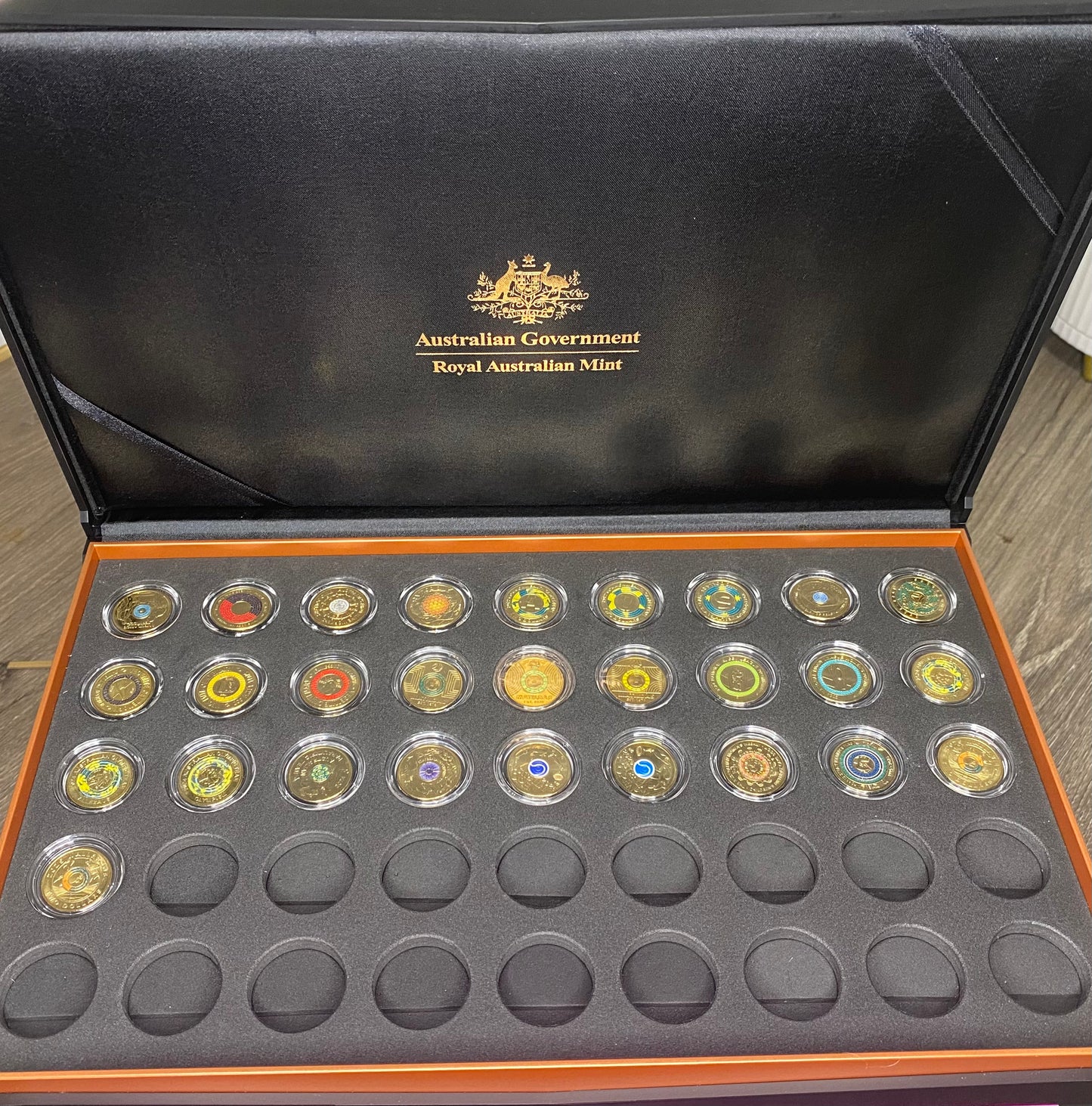 Full set uncirculated $2 coins in including 2012 red Poppy 73 Coins