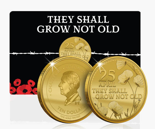 Gallipoli Remembrance - They Shall Grow Not Old 1/1000oz Solid Gold Coin