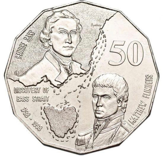 1998 Bass & Flinders 50c circulated