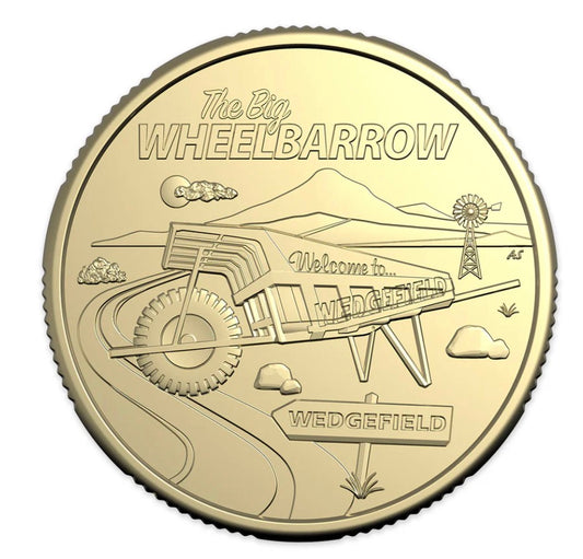 2025 Aussie Big Things 2 - Big Wheelbarrow $1 uncirculated