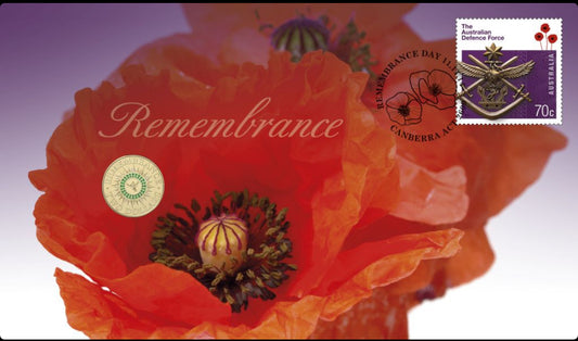 2014 Remembrance Day green dove pnc