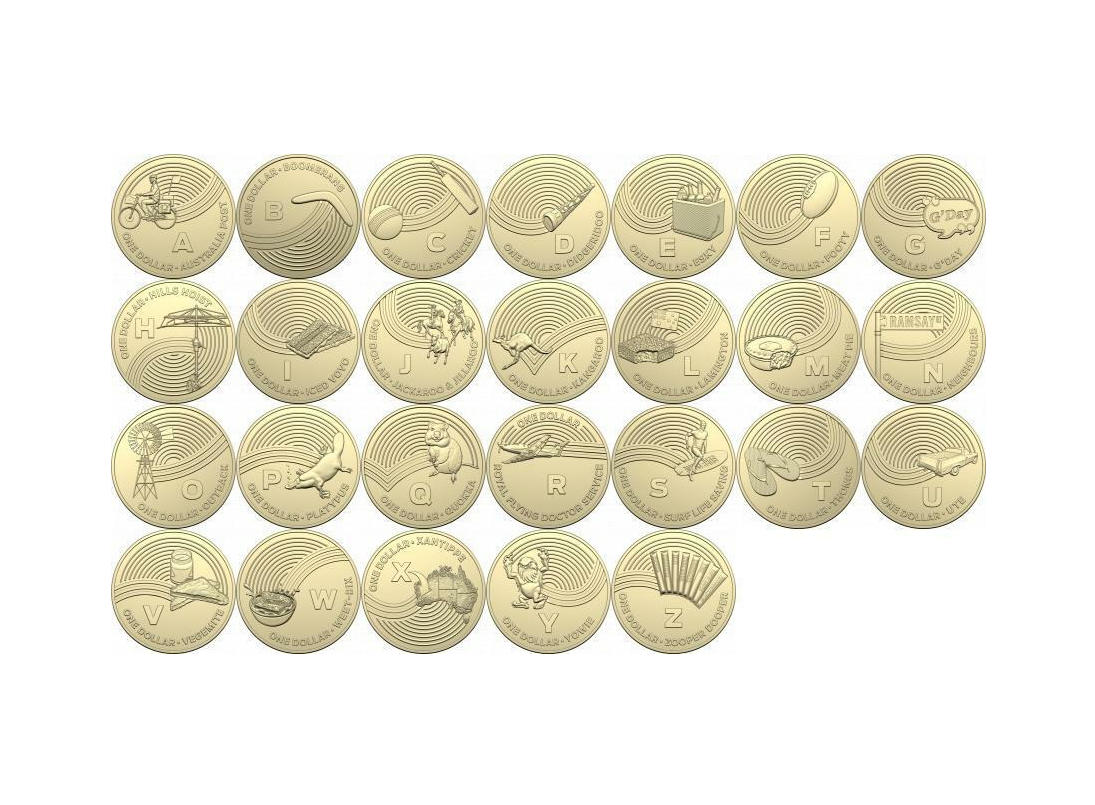 2019 GREAT AUSSIE COIN HUNT UNC $1 SET & FOLDER