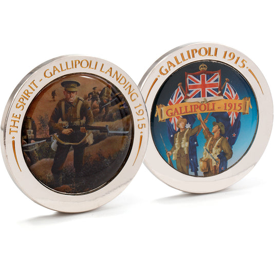 Australia & New Zealand Gallipoli Landing Medallion - Poppy Remembrance