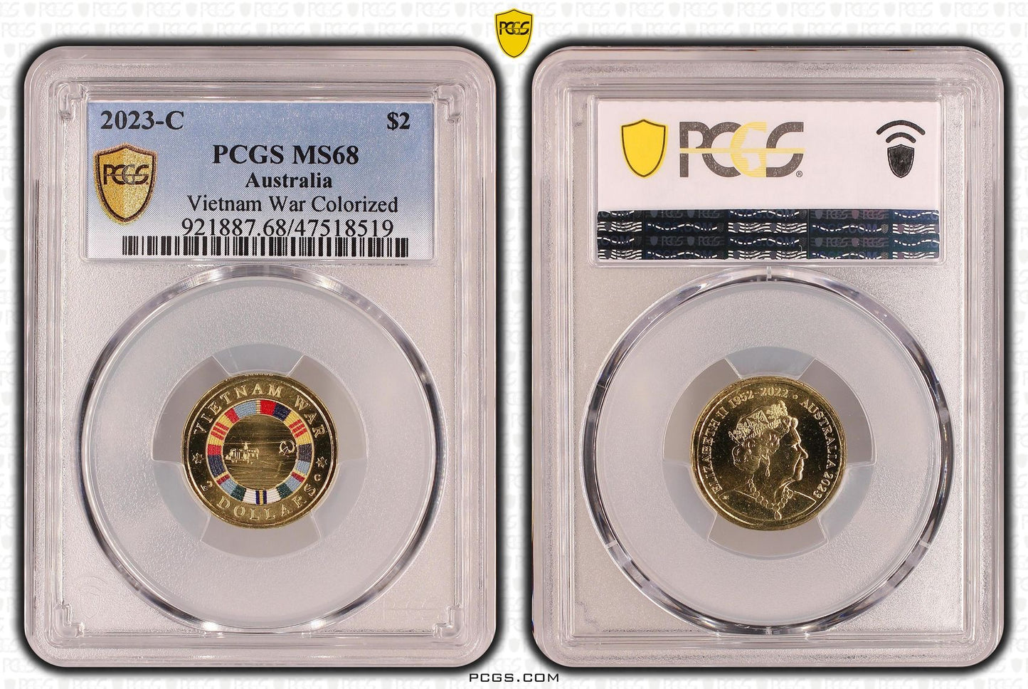 PCGS-C MS68 2023 VIETNAM WAR $2 UNC