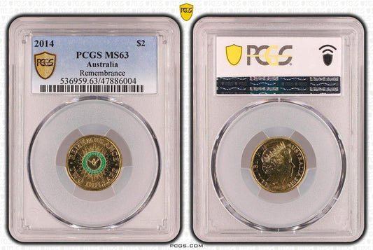 2014 PCGS MS63 GREEN DOVE
