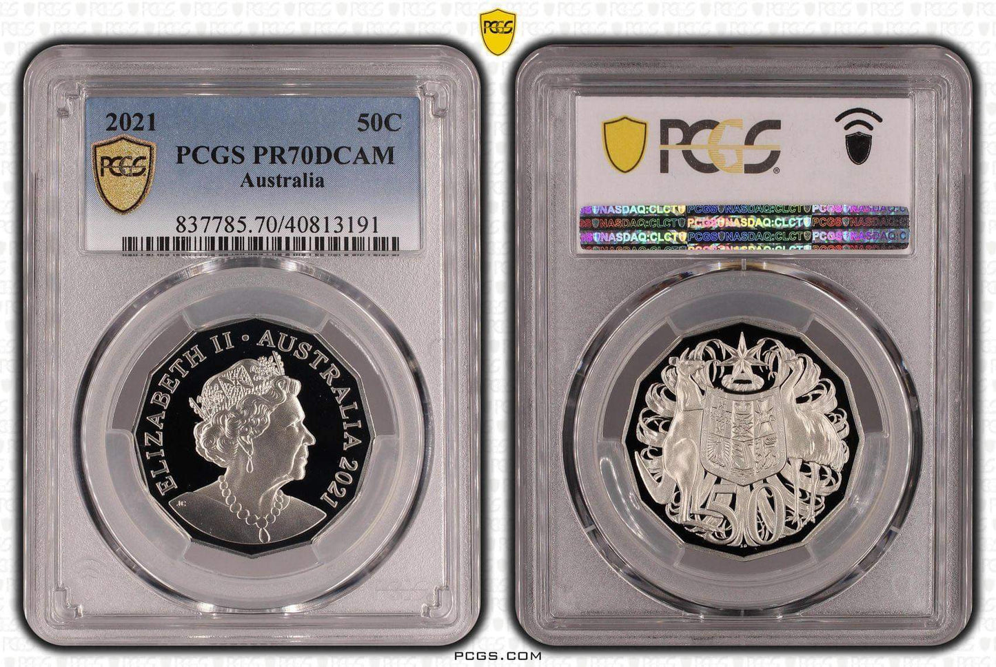 2021 PCGS PR70DCAM 50c