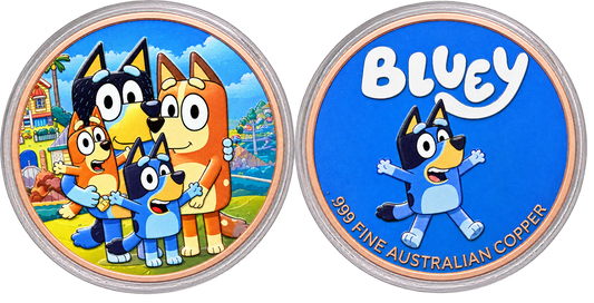 New Bluey and Family limited edition 1 Oz .999 copper