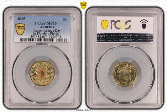 2015 PCGS MS65 FLANDERS FIELDS