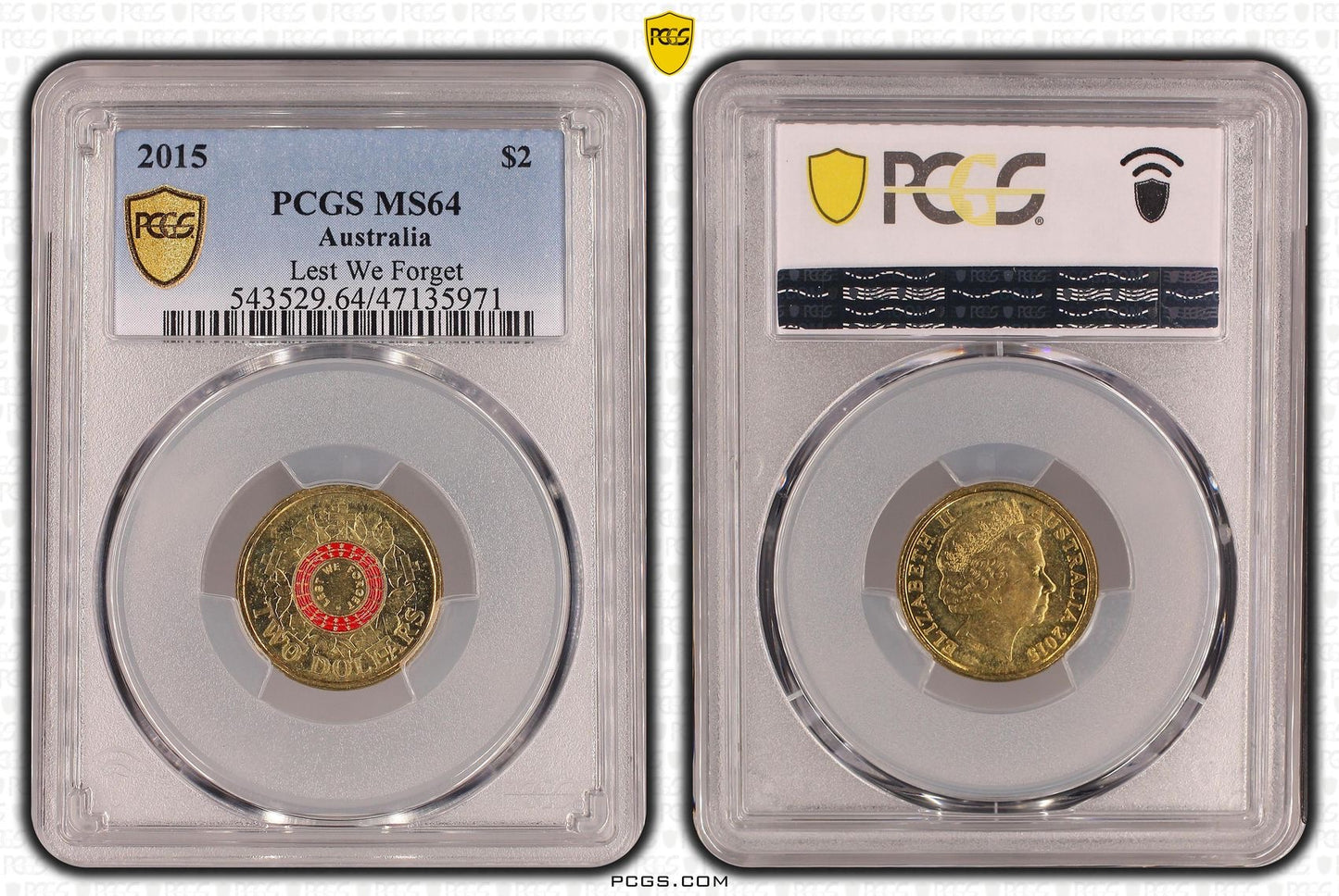 2015 PCGS MS64 ANZAC COVE