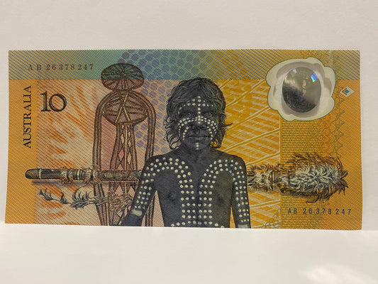 1988 $10 BICENTENNIAL POLYMER BANKNOTE - UNCIRCULATED