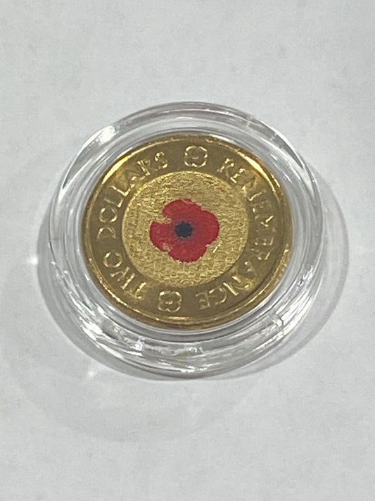 2012 RED POPPY UNCIRCULATED WITH PAINT CHIP