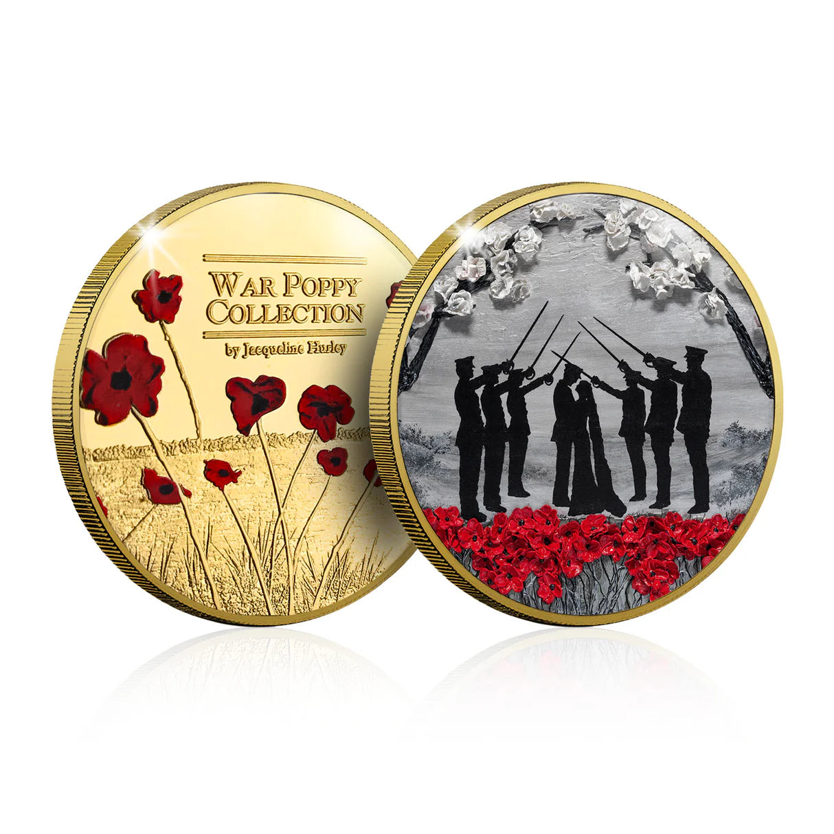 War Poppy 'Kiss to Pass' Gold-plated Prooflike Commemorative