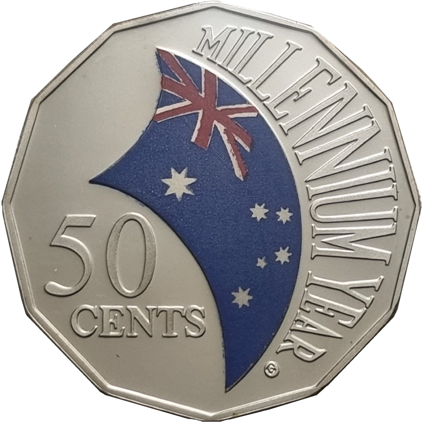 2000 MILLENNIUM 50c PROOF UNC
