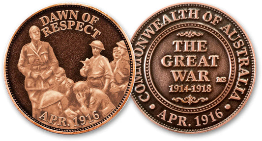 April 25 1916-2016 Dawn Of Respect Commemorative Penny - THE GREAT WAR