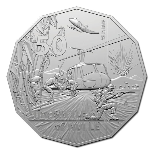 50c 2021 Battle of Nui Le UNCIRCULATED coin