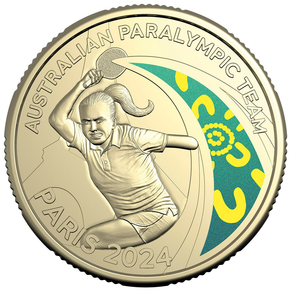 2024 Paris Paralympic uncirculated $1 coin
