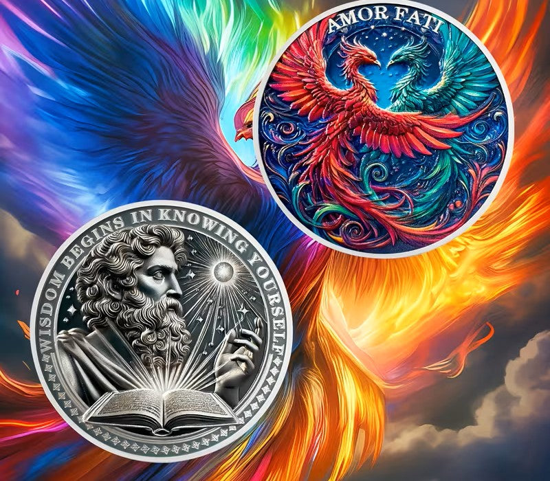 2D Rebirth and the Power of Wisdom: Phoenix Commemorative coin