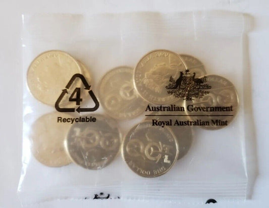 2020 100 YEARS OF QANTAS $1 RAM BAG 10 UNCIRCULATED COINS