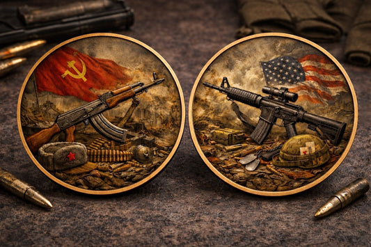 PRE ORDER - 2026 Rifles of War 2 x 1oz .999 Copper Colorized Medals in Infinity Capsule