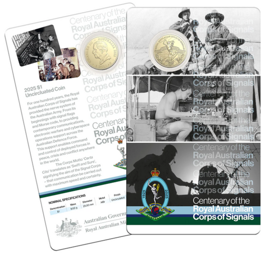 2025 $1 Uncirculated Coin - Centenary Royal Australian Corps of Signals
