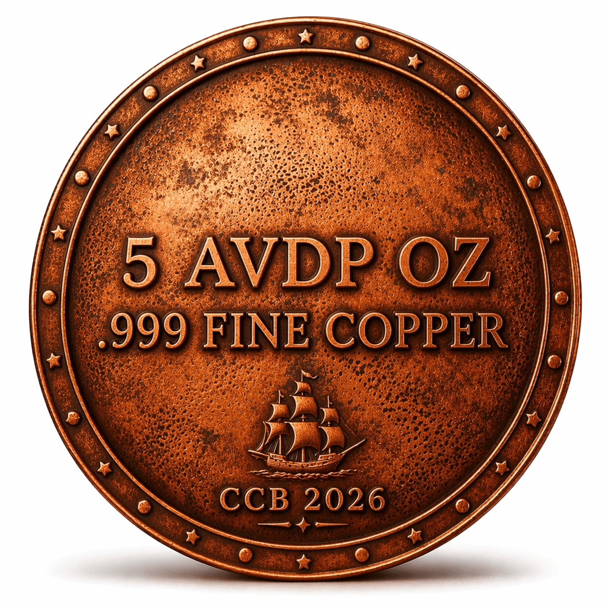 PRE ORDER - LARGE 2026 "Legendary Shields Sparta" .999 5oz Copper Shield
