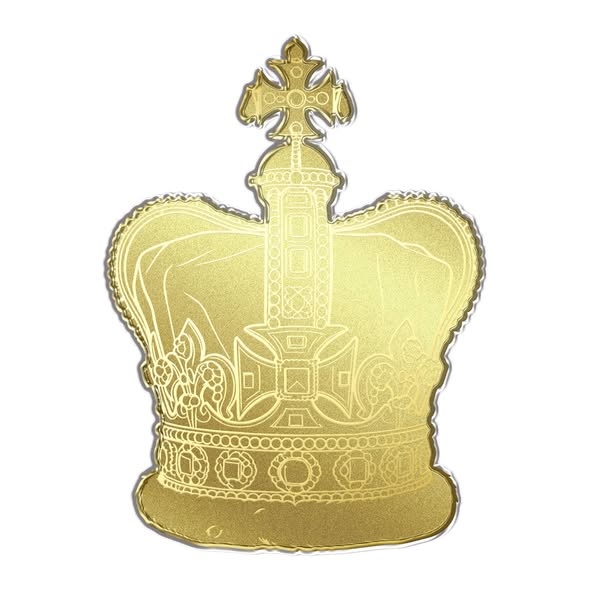 PRE ORDER - 2026 St. Edward’s Crown 1/500 oz .9999 Shaped Gold in Card