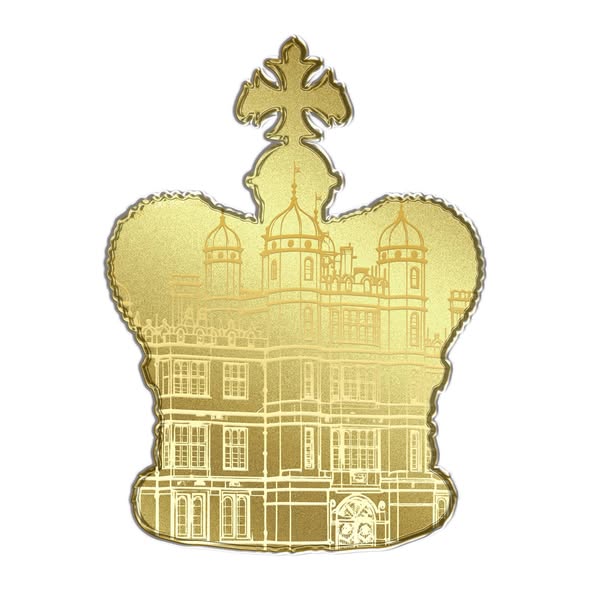 PRE ORDER - 2026 St. Edward’s Crown 1/500 oz .9999 Shaped Gold in Card