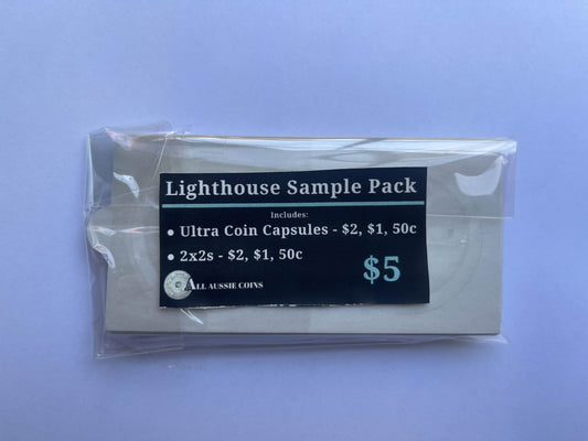 LIGHTHOUSE Sample pack - 2x2's and Capsules suit $2, $1, 50c