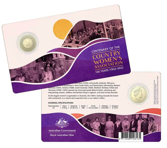 2022 Country Women's Association $1 carded UNC