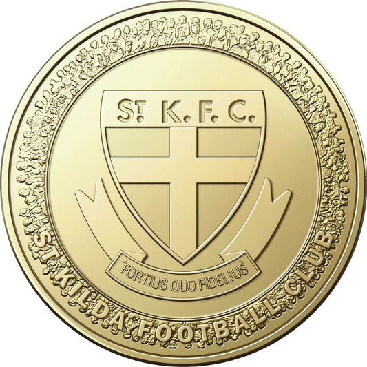 2023 AFL St Kilda Saints $1  Uncirculated Coin