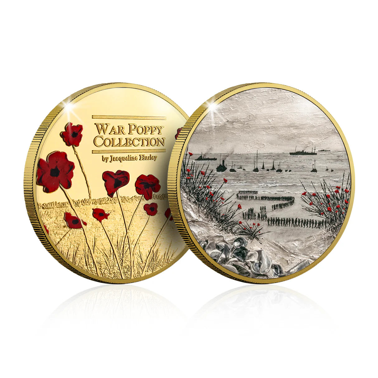 War Poppy 'Thankful for Little Ships' Gold-plated Commemorative