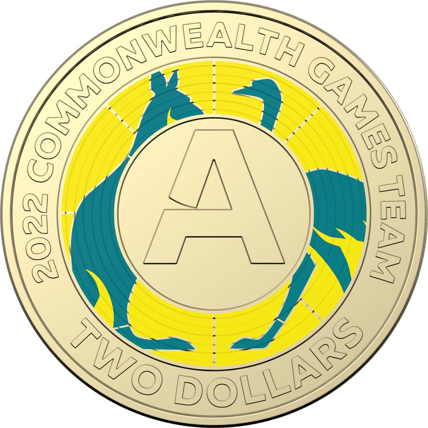 2022 COMMONWEALTH GAMES “A” UNC $2 in capsule