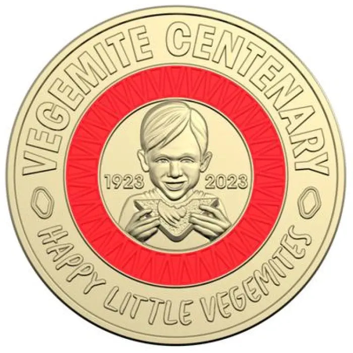 2023 100 Years of Vegemite - RED "Happy Little Vegemites" Circulated $2 Coin