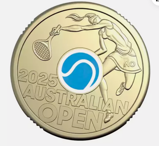 2025 Australian open Tennis Privy mark Women's single coin