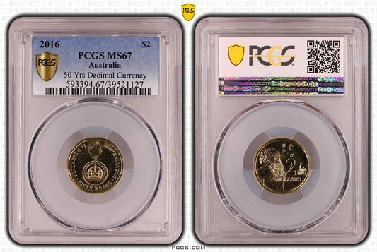 2016 PCGS MS67 CHANGEOVER TO DECIMAL CURRENCY