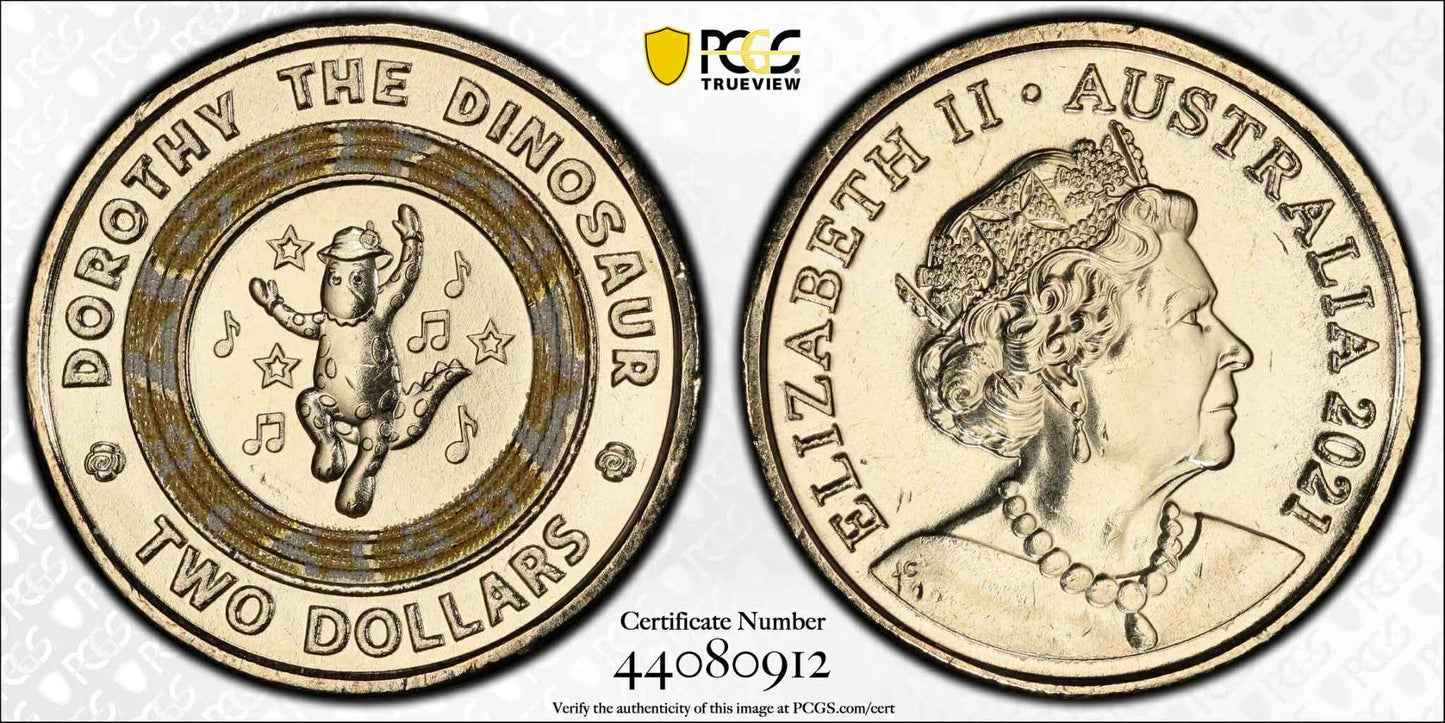 2021 Wiggles-Dorothy the Dinosaur 30th Ann. PCGS MS67