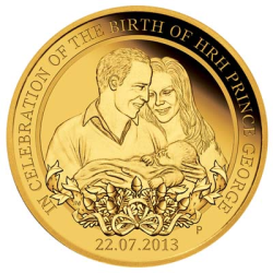 2013 Royal Baby Prince George  - Birth of a Prince uncirculated $1 coin